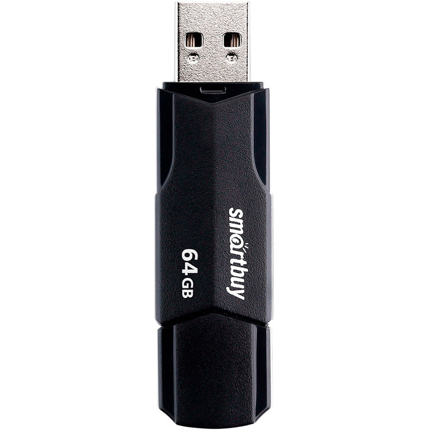 USB Flash накопитель 64GB SmartBuy Clue Black (SB64GBCLU-K) - фото 2
