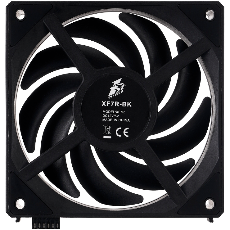 Вентилятор для корпуса 1STPLAYER XF7R ARGB Black - XF7R-BK-1IN1 - фото 10