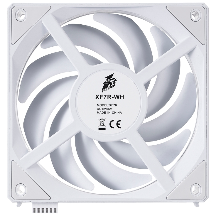 Вентилятор для корпуса 1STPLAYER XF7R ARGB White - XF7R-WH-1IN1 - фото 11