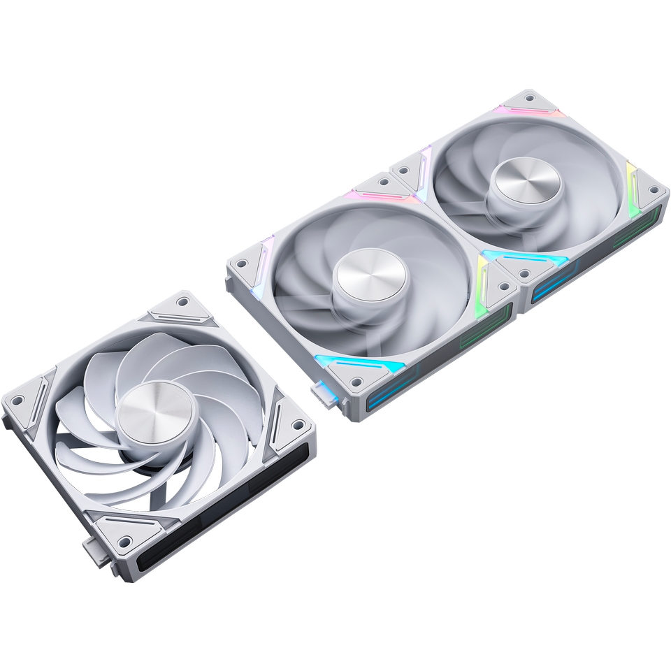 Вентилятор для корпуса 1STPLAYER XF7R ARGB White (3 шт.) - XF7R-WH-3IN1 - фото 4