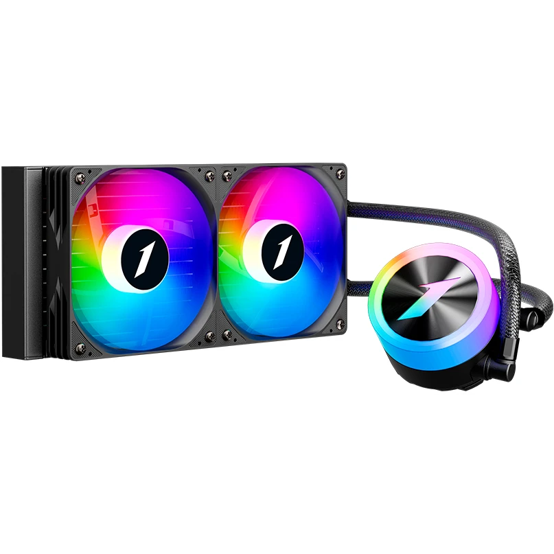 Система жидкостного охлаждения 1STPLAYER TS1 240 Black - TS1-240-BK - фото 2