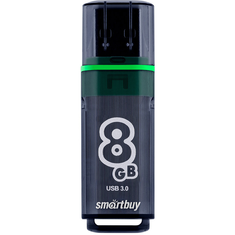 USB Flash накопитель 8Gb SmartBuy Glossy Dark Grey (SB8GBGS-DG) - фото 2