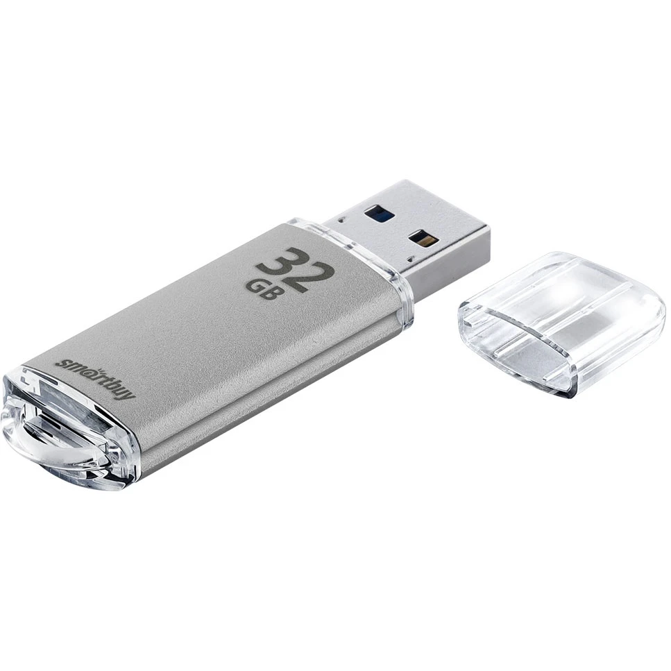 USB Flash накопитель 32GB SmartBuy V-Cut Silver (SB32GBVC-S)