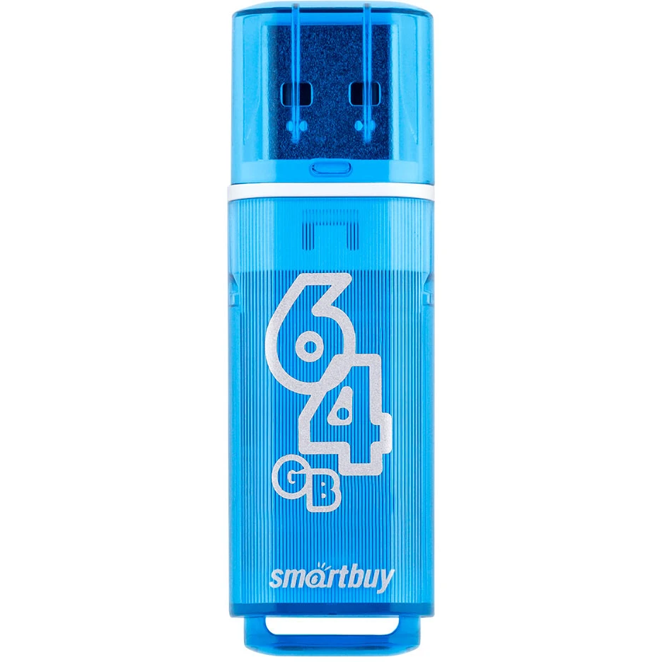 USB Flash накопитель 64Gb SmartBuy Glossy Blue (SB64GBGS-B) - фото 2