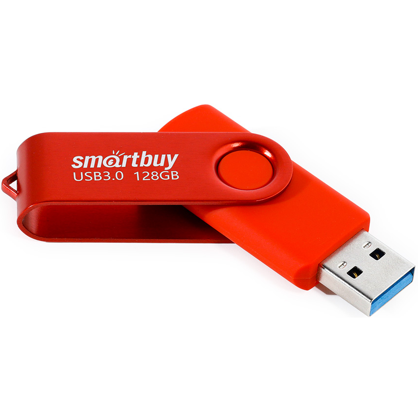 USB Flash накопитель 128GB SmartBuy Twist Red (SB128GB3TWR)
