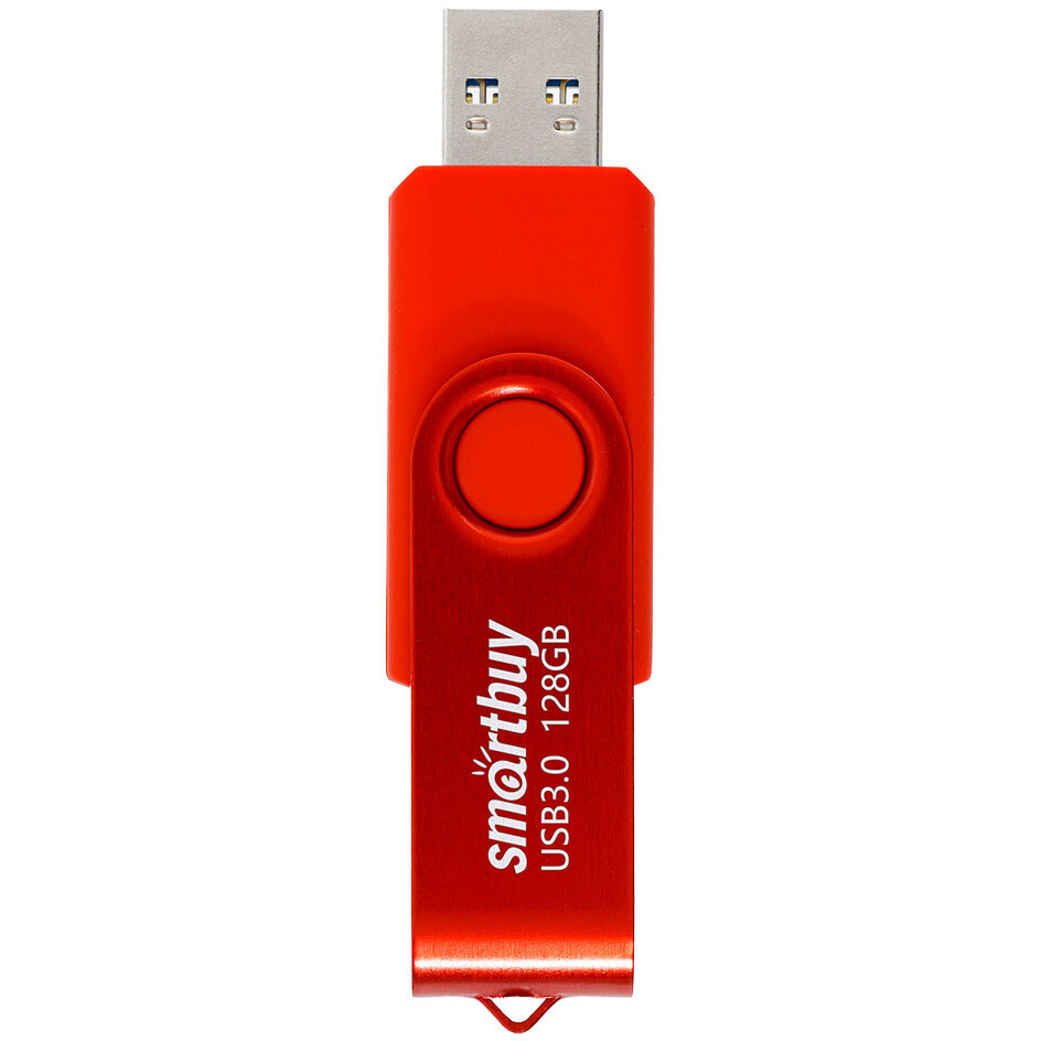 USB Flash накопитель 128GB SmartBuy Twist Red (SB128GB3TWR) - фото 3