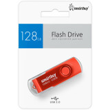 USB Flash накопитель 128Gb SmartBuy Twist Red (SB128GB3TWR)