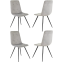 Комплект стульев DOMFY Chilly 4 Light Grey - DK-CHILLY_1/HL09_4