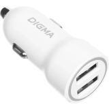 Автомобильное зарядное устройство Digma DGC1С (DGC1C2LX22WH)