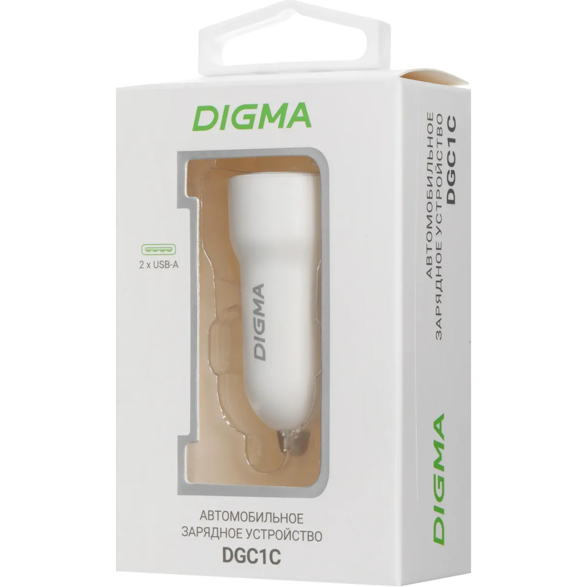 Автомобильное зарядное устройство Digma DGC1С - DGC1C2LX22WH - фото 7
