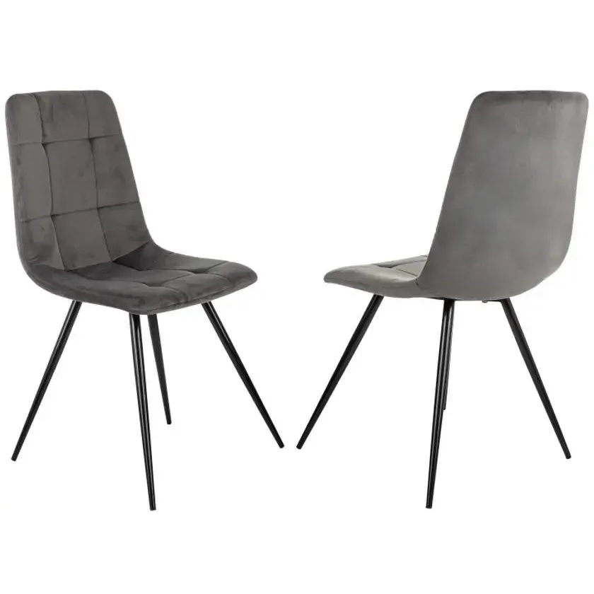 Комплект стульев DOMFY Chilly 2 Dark Grey - DK-CHILLY_1/HL18_2