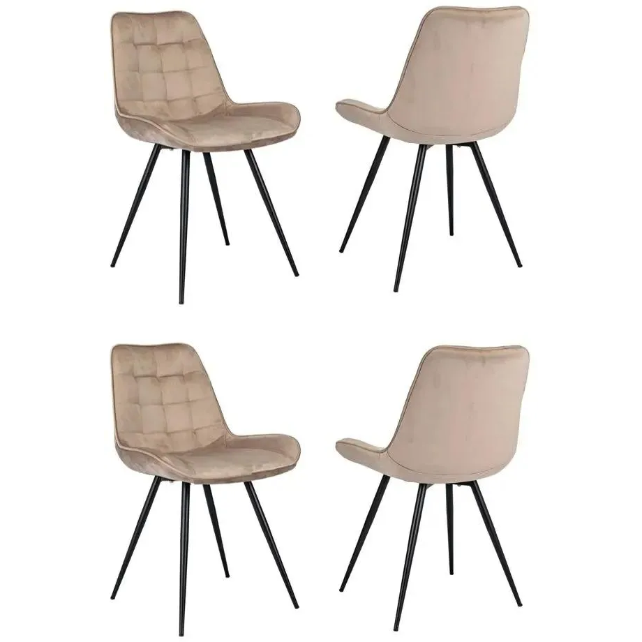 Комплект стульев DOMFY Флекс 4 Beige - ДК-ФЛЕКС_1/ИТ5_4