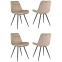 Комплект стульев DOMFY Флекс 4 Beige - ДК-ФЛЕКС_1/ИТ5_4
