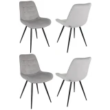 Комплект стульев DOMFY Флекс 4 Light Grey (ДК-ФЛЕКС_1/ХЛ09_4)