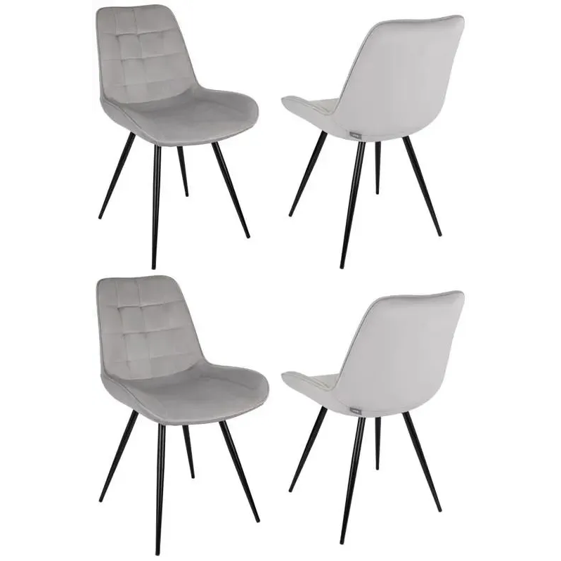 Комплект стульев DOMFY Флекс 4 Light Grey - ДК-ФЛЕКС_1/ХЛ09_4