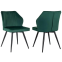 Комплект стульев DOMFY Милан 2 Green - ДК-МИЛАН_1/СП/ЗЕЛ_2