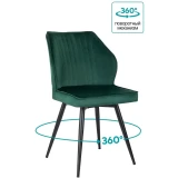 Комплект стульев DOMFY Милан 2 Green (ДК-МИЛАН_1/СП/ЗЕЛ_2)