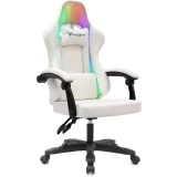 Игровое кресло Бюрократ Knight Wolf RGB White (KNIGHT WOLF RGB WH)