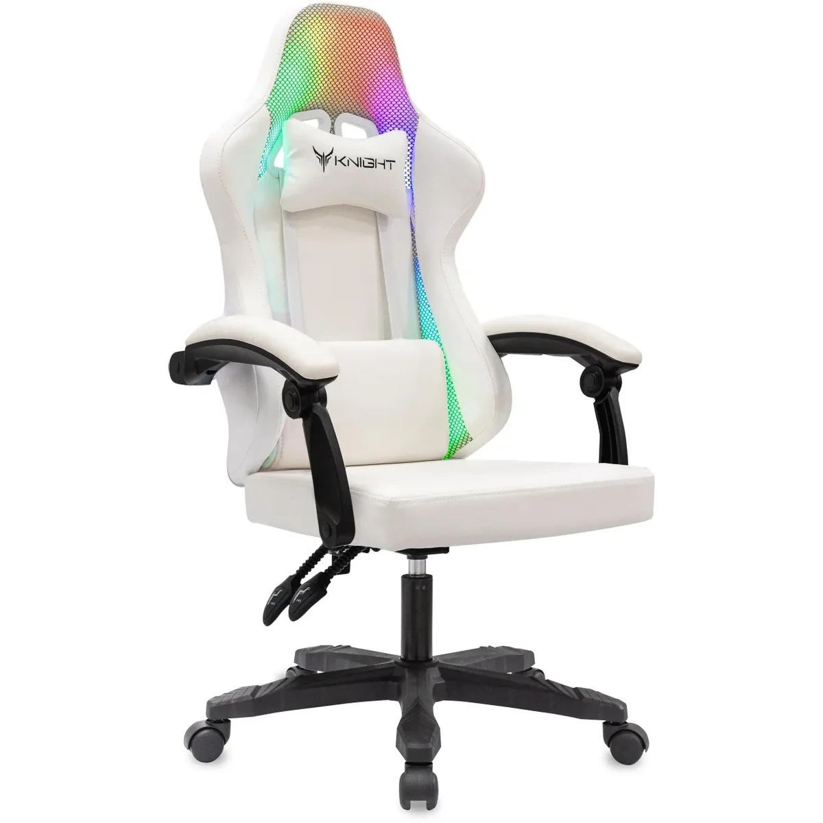 Игровое кресло Бюрократ Knight Wolf RGB White - KNIGHT WOLF RGB WH