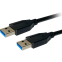 Кабель USB A (M) - USB A (M), 3м, Bion BXP-CCP-USB3-AMAM-030M