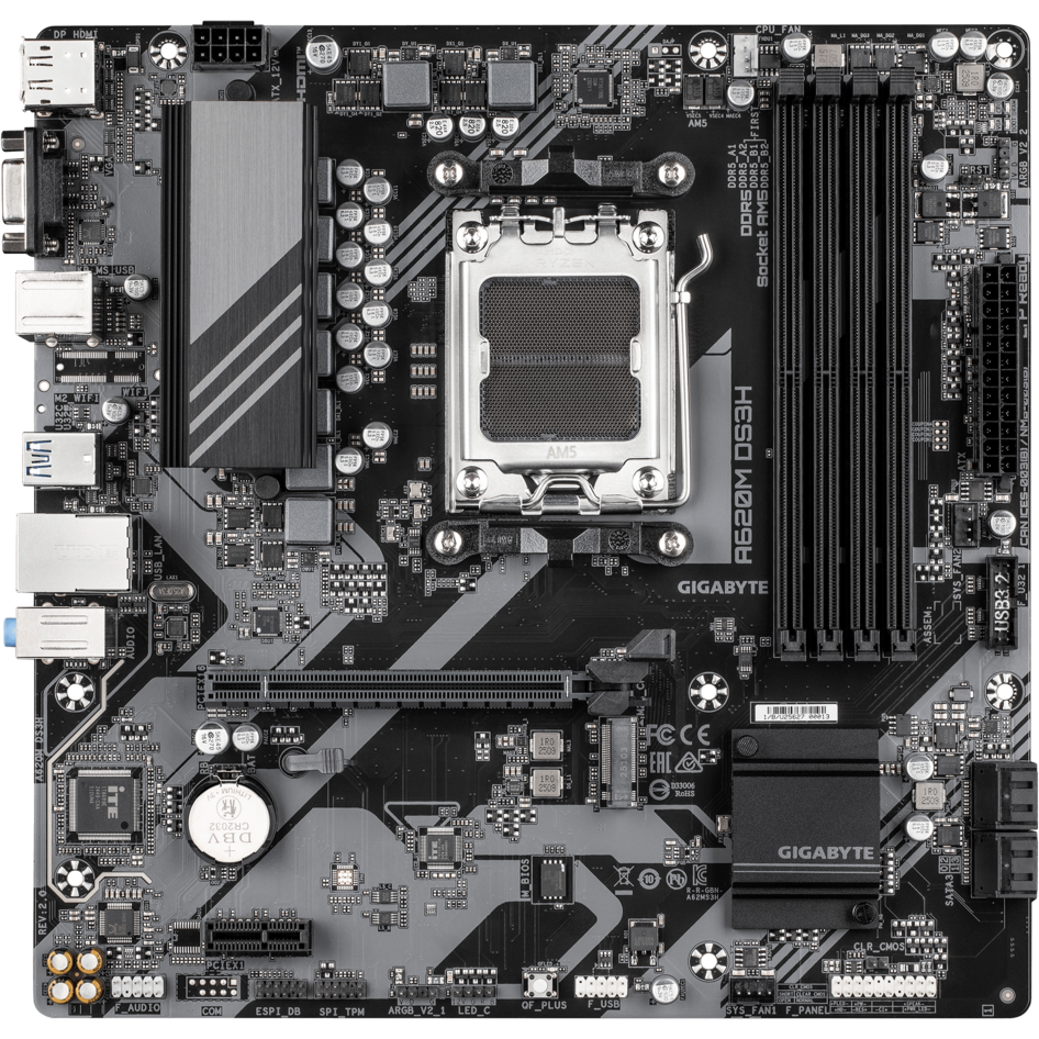 Материнская плата Gigabyte A620M DS3H (rev. 2.0)