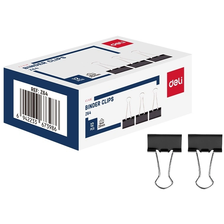 Зажим Deli EZ64 12 шт.