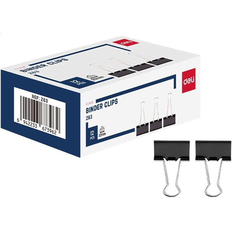 Зажим Deli EZ63 12 шт.