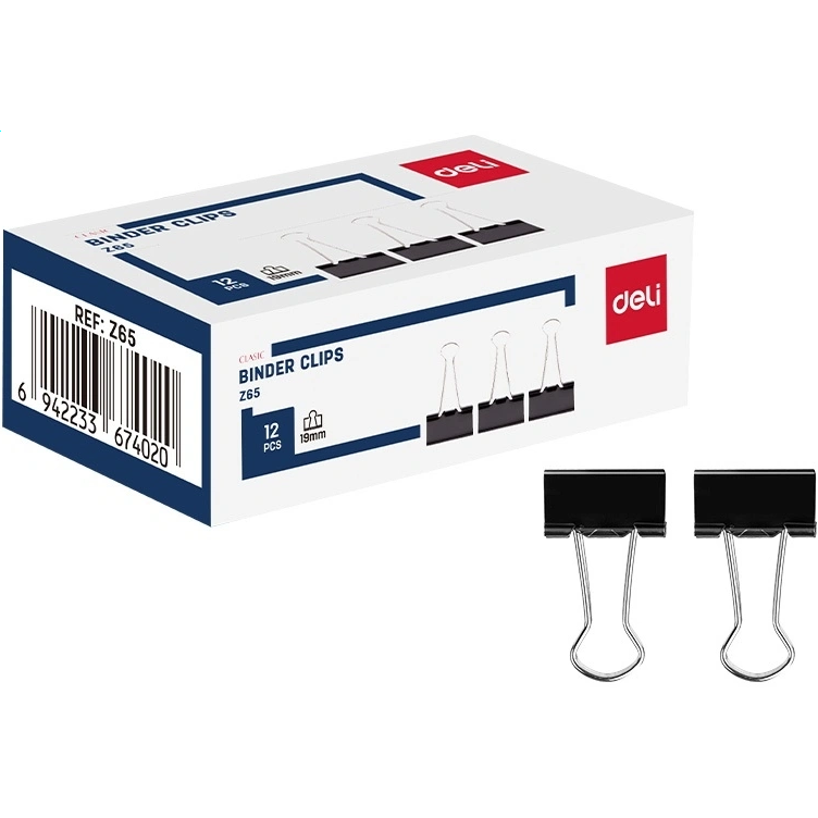 Зажим Deli EZ65 12 шт.