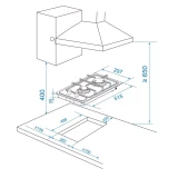 Газовая варочная панель Candy CHXM32CX (TD0050734RU)