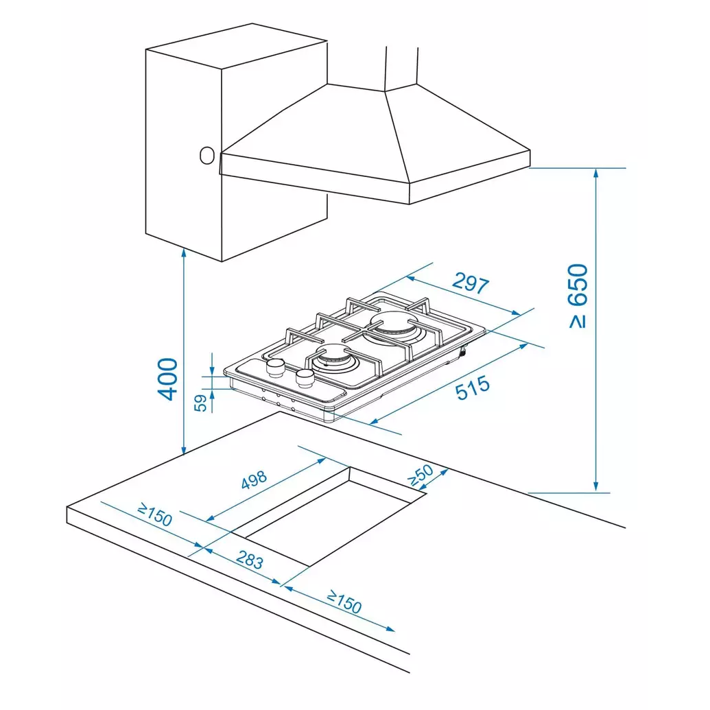 Газовая варочная панель Candy CHXM32CX - TD0050734RU - фото 5