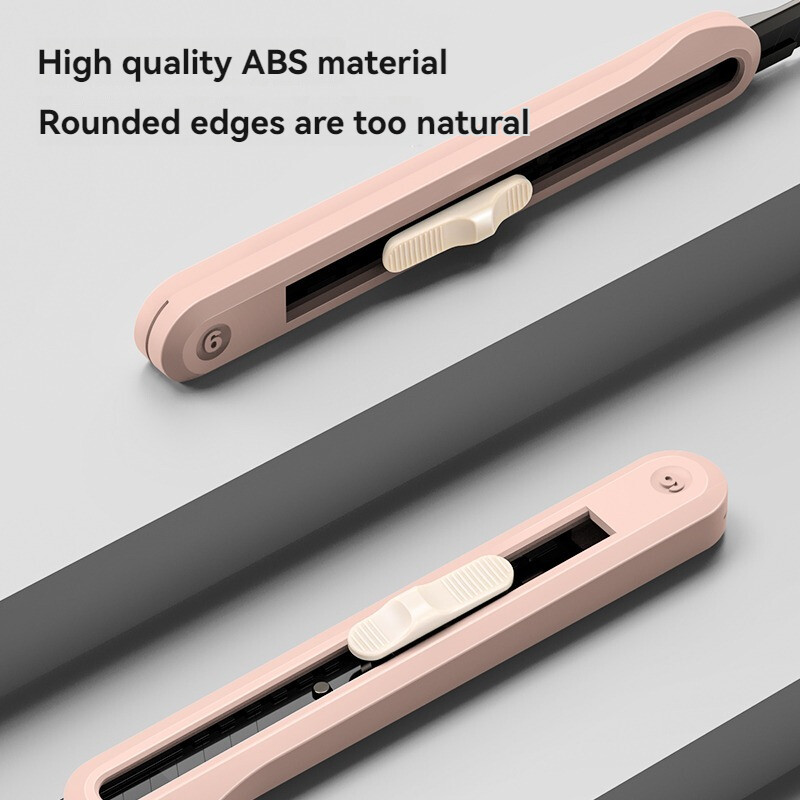 Канцелярский нож Deli NS063-SA Pink - NS063-SA-PINK - фото 3