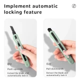 Канцелярский нож Deli NS063-SD Green (NS063-SD-GREEN)