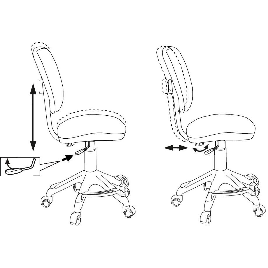 Детское кресло Бюрократ CH-W204/F Bang - CH-W204/F/BANG - фото 5