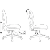 Детское кресло Бюрократ CH-W213 Light Green (CH-W213/TW-18)