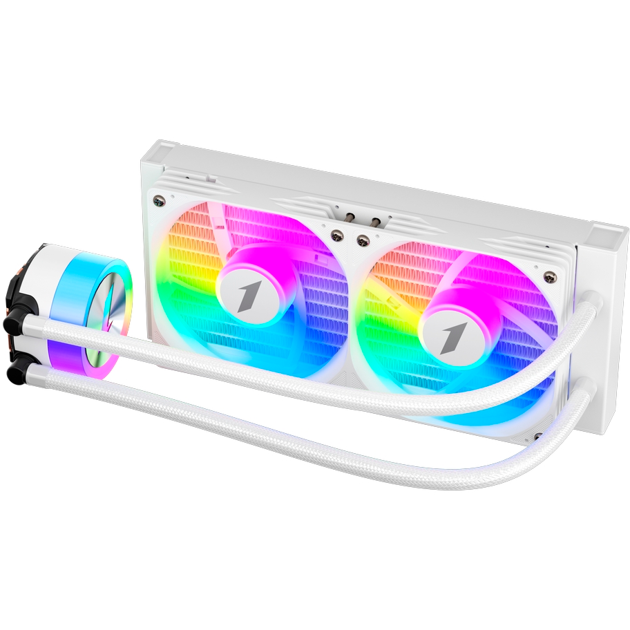 Система жидкостного охлаждения 1STPLAYER TS1 240 White - TS1-240-WH - фото 4