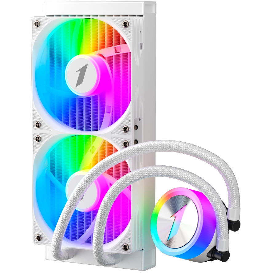 Система жидкостного охлаждения 1STPLAYER TS1 240 White - TS1-240-WH - фото 5