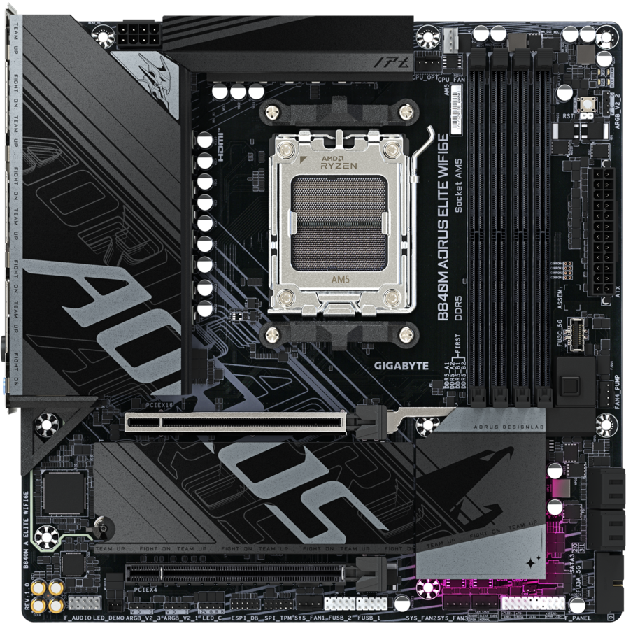 Материнская плата Gigabyte B840M AORUS ELITE WIFI6E