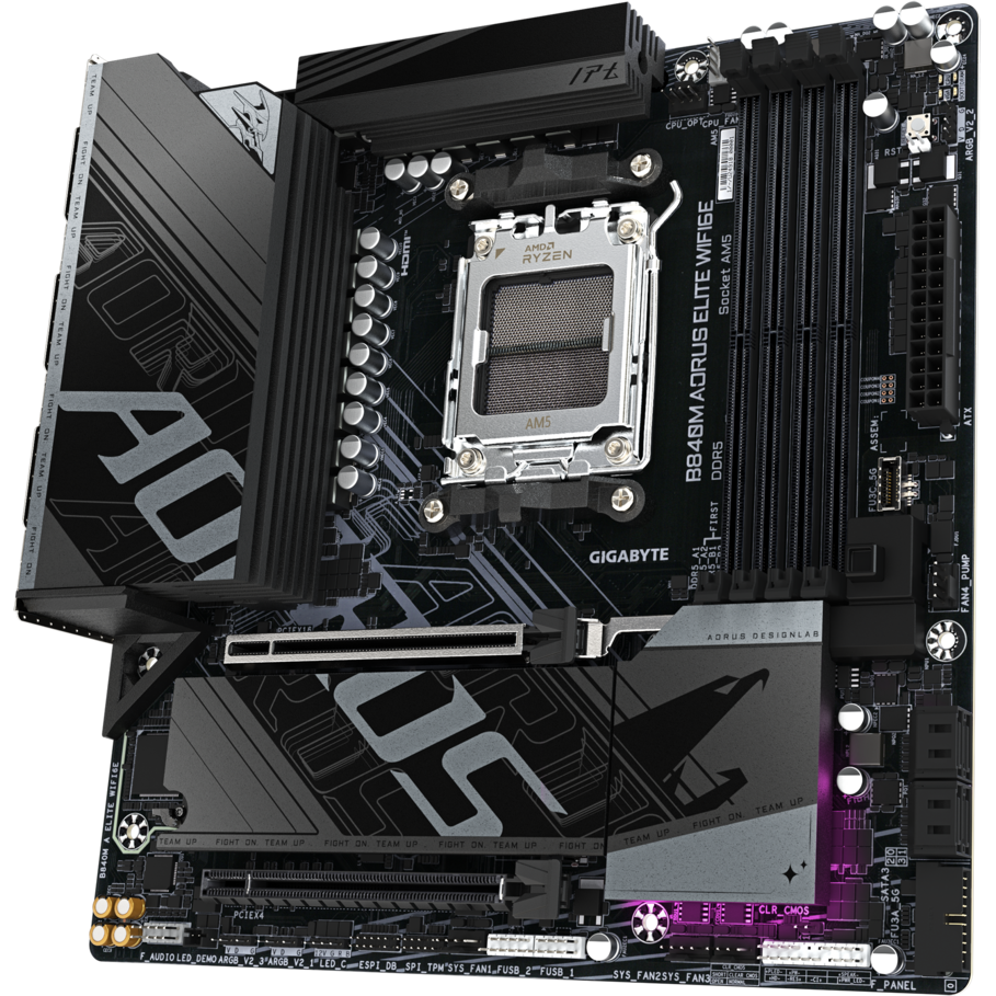 Материнская плата Gigabyte B840M AORUS ELITE WIFI6E - фото 3