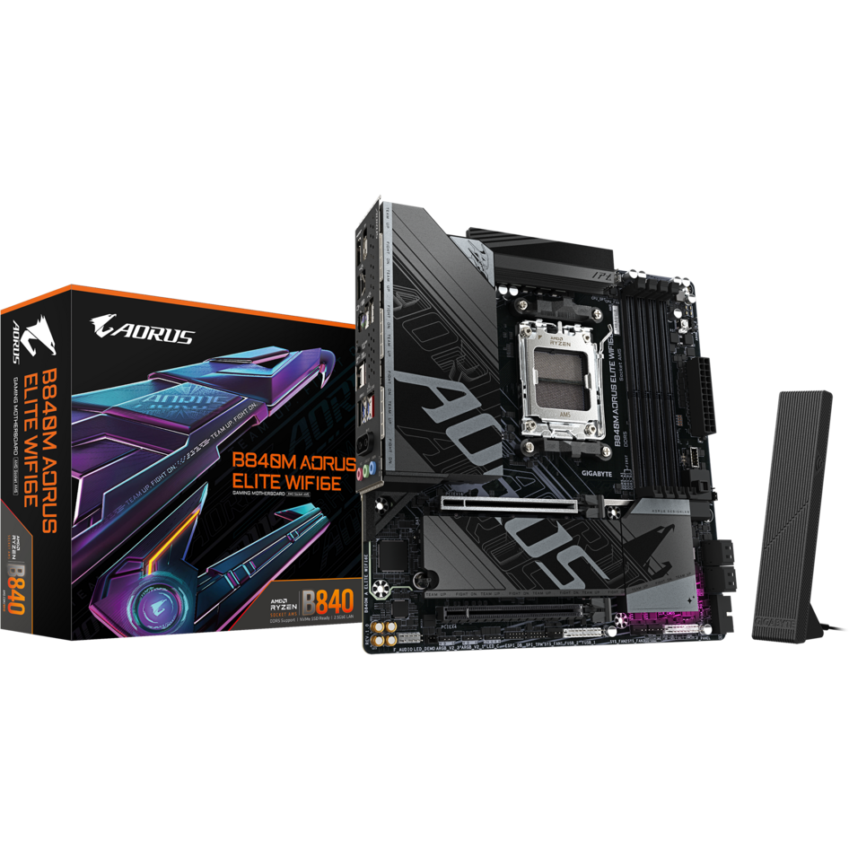 Материнская плата Gigabyte B840M AORUS ELITE WIFI6E - фото 6