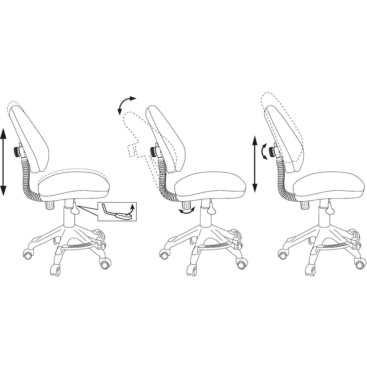 Детское кресло Бюрократ KD-4-F Blue - KD-4-F/TW-55 - фото 4