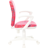 Детское кресло Бюрократ KD-W10AXSN Pink Sticks (KD-W10AXSN/STICK-PK)