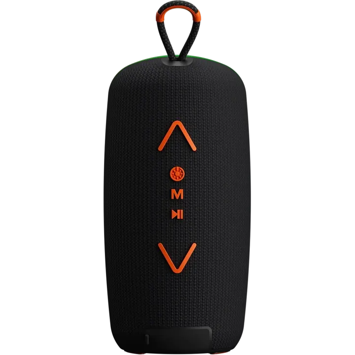 Портативная акустика УРАЛ МОЛНИЯ ОГОНЬ Чёрный/Оранжевый - фото 5