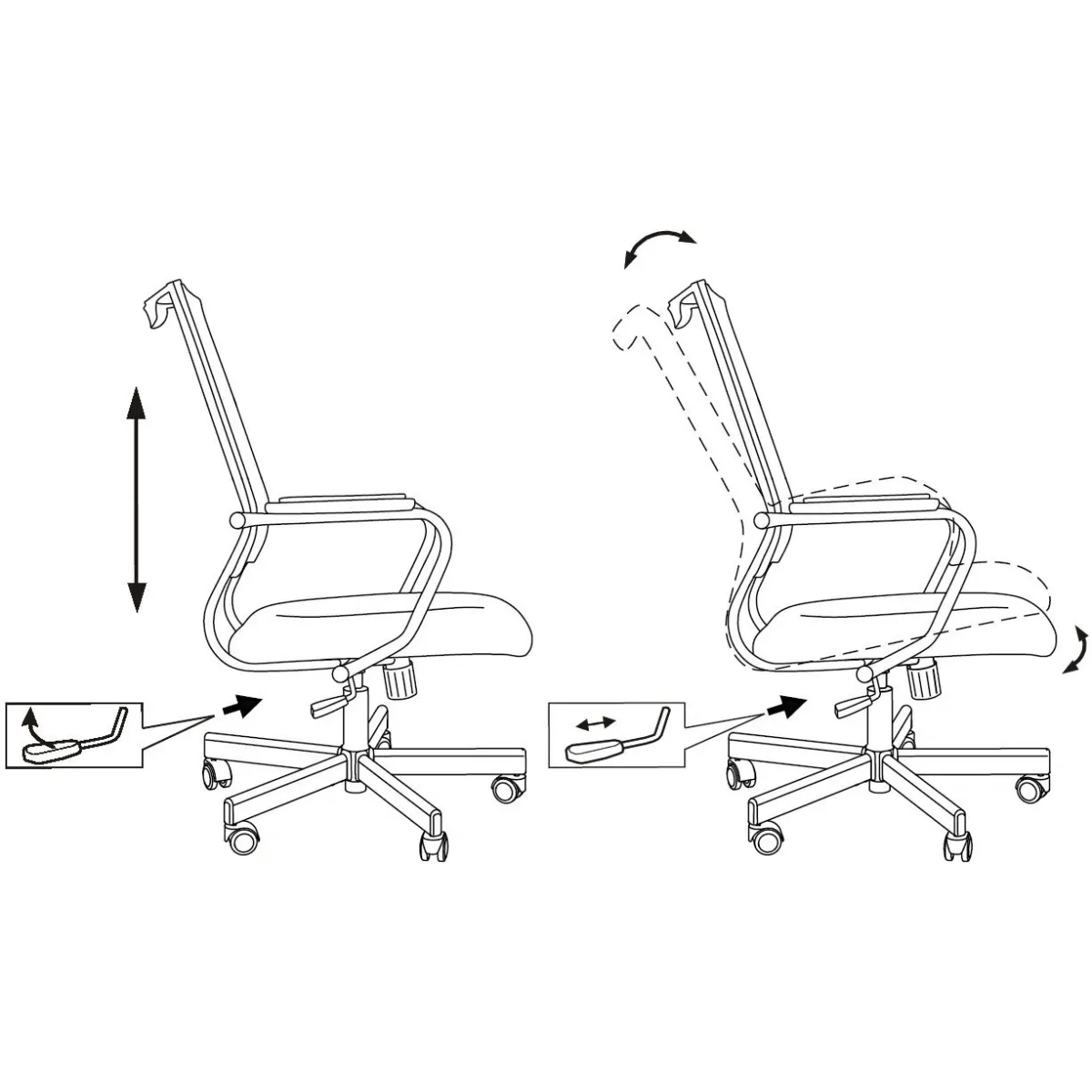 Офисное кресло Бюрократ Balance Black - CH BALANCE B - фото 12