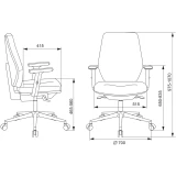 Офисное кресло Бюрократ CH-545SL/1D/417-G