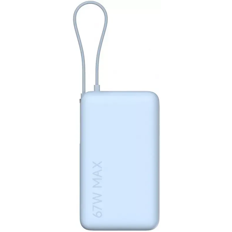Внешний аккумулятор Xiaomi 67W Power Bank 10000 (Integrated Cable) Ice Blue