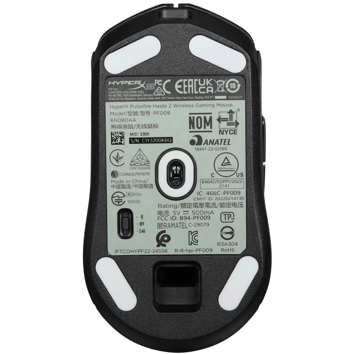 Мышь HyperX Pulsefire Haste 2 Wireless Black (6N0B0AA) - фото 6