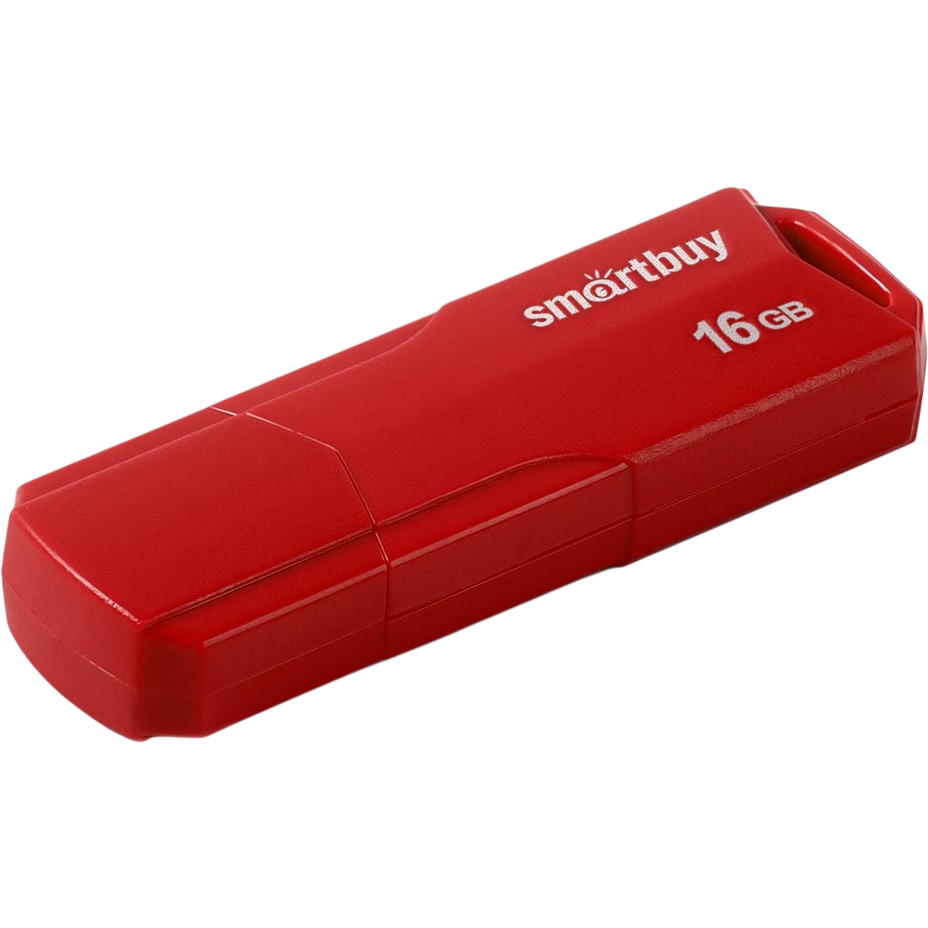 USB Flash накопитель 16GB SmartBuy Clue Red (SB16GBCLU-R)