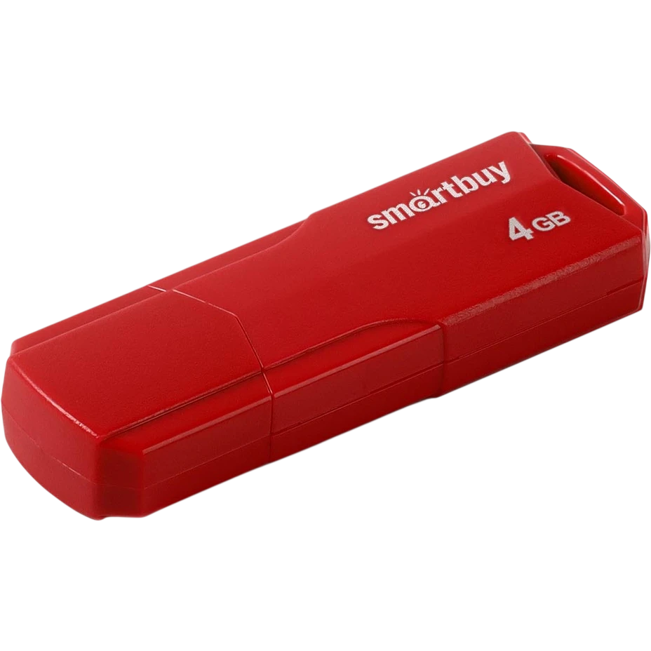 USB Flash накопитель 4Gb SmartBuy Clue Red (SB4GBCLU-R)