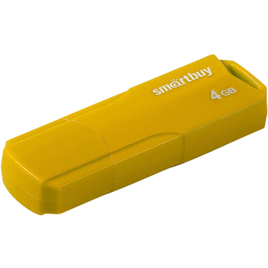 USB Flash накопитель 4Gb SmartBuy Clue Yellow (SB4GBCLU-Y)