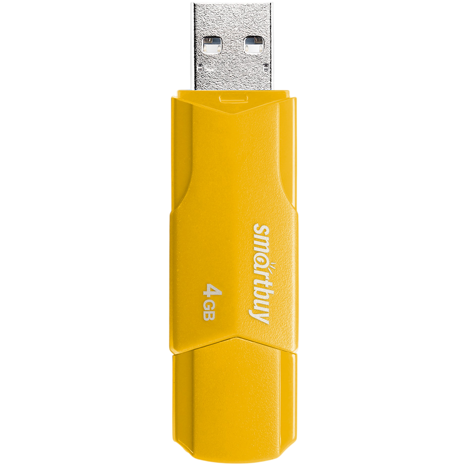 USB Flash накопитель 4Gb SmartBuy Clue Yellow (SB4GBCLU-Y) - фото 4
